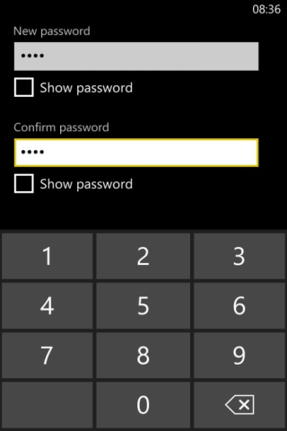 Windows setup password two